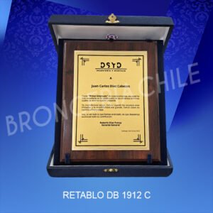 Retablo DB 1912 C con placa Doble Sublimada