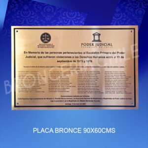 PLACA BRONCE BAJO RELIEVE 90x60cms