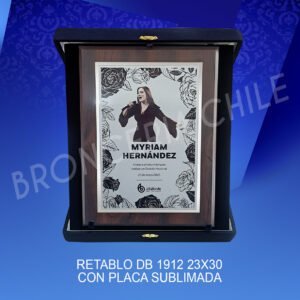 Retablo DB 1912 con placa Doble Sublimada