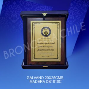 Galvano Madera Importada 20x25cms