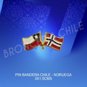 PIN BANDERA CHILE NORUEGA